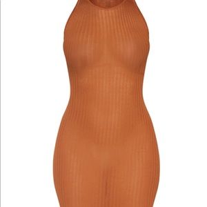 RUST MIDI BEACH COVERUP